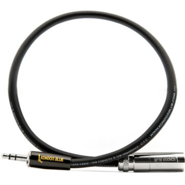 Kondor Blue 35.5cm Mini XLR Male to 3.5mm Mono Mini Plug Audio Cable