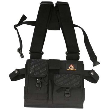 Setwear Radio Chest Pack iPad Hands-Free 9 x 8.5 Black