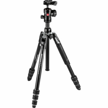 Manfrotto MKBFRLA4BK-BH Tripod Kit Befree Advanced Lvr 40/151cm 8kg Payload Black Inc MH494-BH & bag Lever Locks