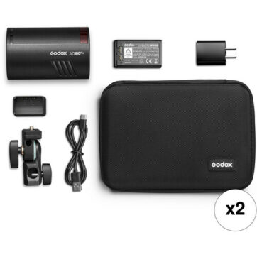 GODOX AD100Pro 2 LIGHT FLASH KIT INC BAG