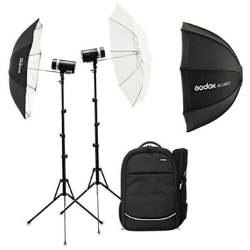 GODOX AD300Pro TWO HEAD UMB/SB KIT WITH CARRY BAG