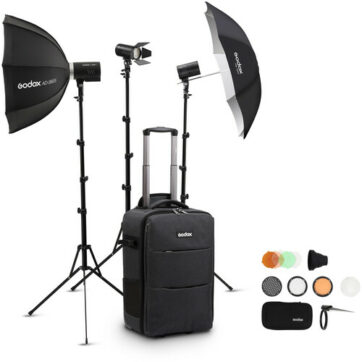 GODOX AD100/300 KIT INC UMB, SOFTBOX, ACC & BAG