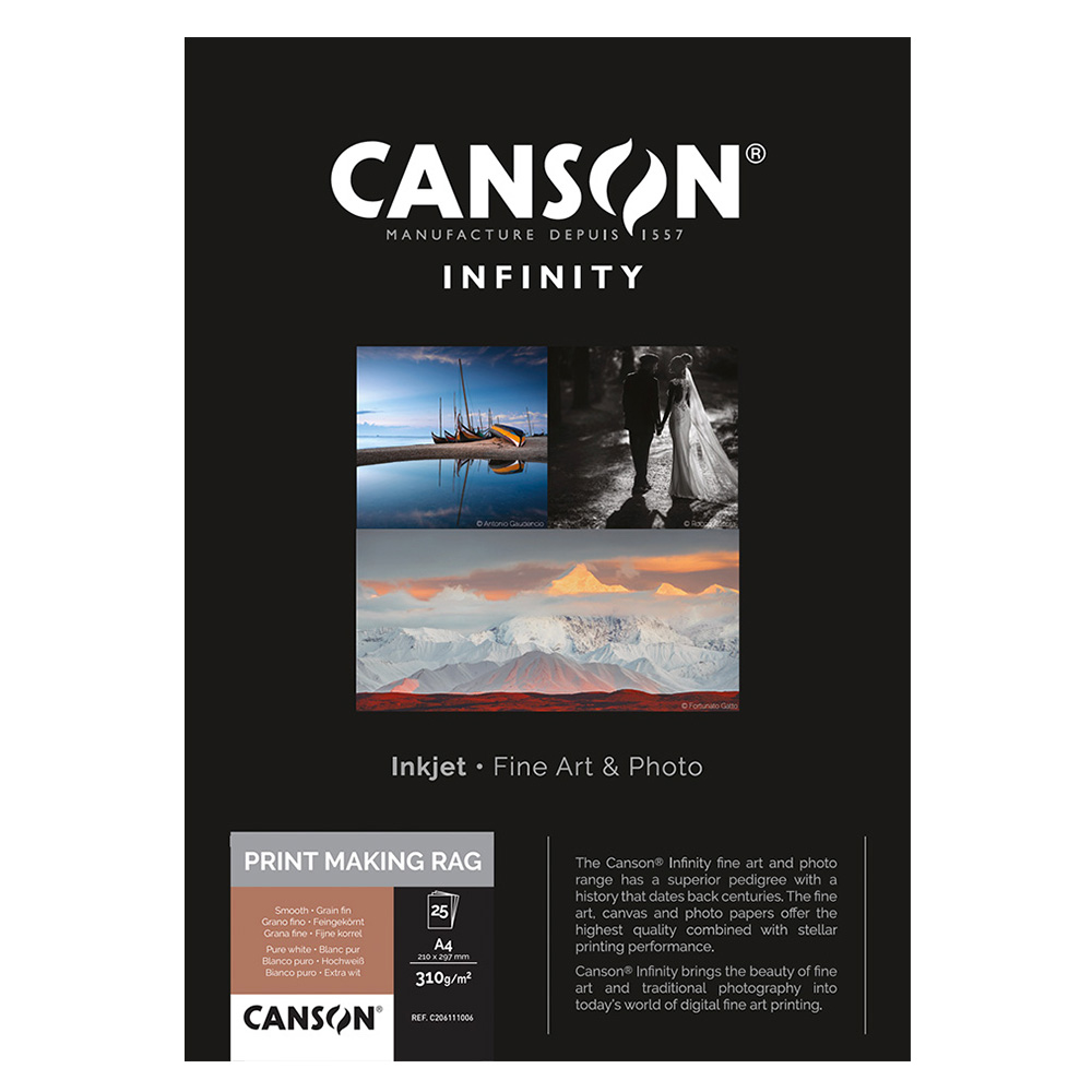 CANSON PRINTMAKING RAG 310gsm A4 X 25 SHEETS