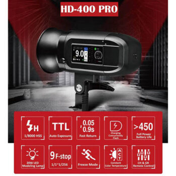 HIRE âÂ Jinbei HD400Pro flash (400W/s)